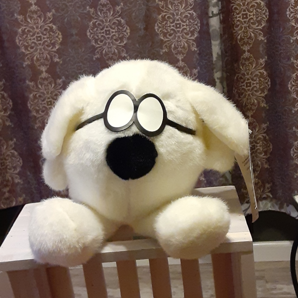 Dilbert dog plush character